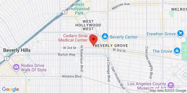 Map of 8631 W Third St Ste 120E & 121E Los Angeles, CA 90048