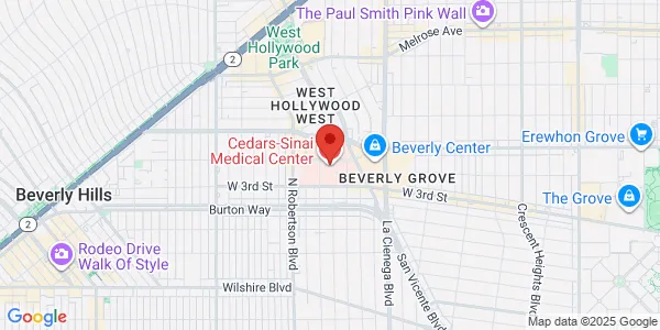 Map of 8700 Beverly Blvd Los Angeles, CA 90048