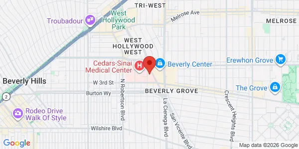 Map of 127 S San Vicente Blvd Ste A2500 Los Angeles, CA 90048