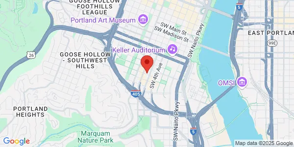 Map of 1880 SW Sixth Ave Portland State University - University Center Building Portland, OR 97207