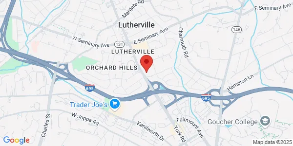 Map of 1205 York Rd Ste 34 Lutherville, MD 21093
