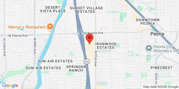 Map of 10280 N 91st Ave Peoria, AZ 85345