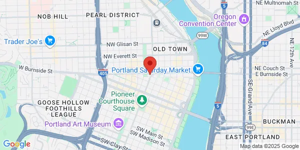 Map of 726 West Burnside St Portland, OR 97209