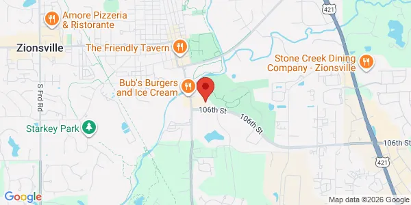 Map of 625 S Main St Ste 200 Zionsville, IN 46077