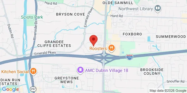 Map of 4101 Emerald Pkwy Ste 260 Dublin, OH 43016