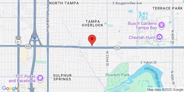 Map of 1802 E Busch Blvd Tampa, FL 33612