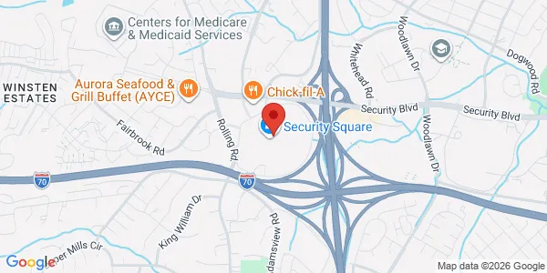 Map of 6901 Security Blvd Ste 200 Woodlawn, MD 21244