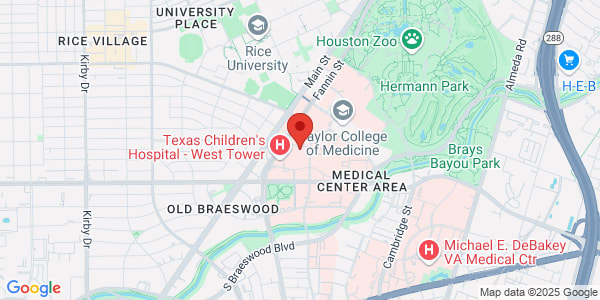 Map of 6720 Bertner Ave Houston, TX 77030