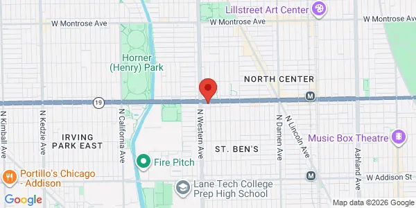 Map of 2333 W Irving Park Rd Ste 1 Chicago, IL 60618