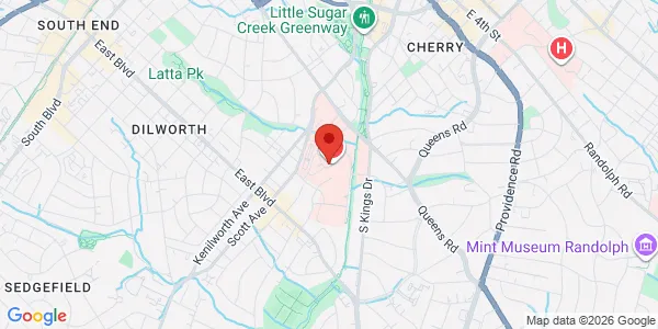 Map of 1000 Blythe Blvd Charlotte, NC 28203