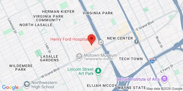 Map of 2799 W Grand Blvd K15 Detroit, MI 48202