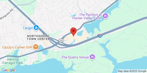 Map of 2160 Lakeside Centre Way Knoxville, TN 37922