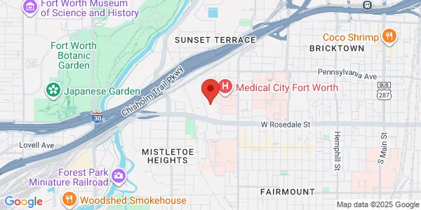Map of 1001 12th Ave Ste 201 Fort Worth, TX 76104