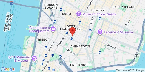 Map of 187 Centre St New York, NY 10013