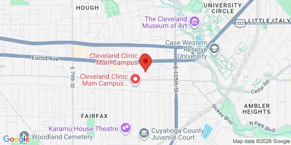 Map of 2050 E 96th St Cleveland, OH 44106