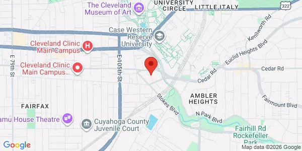 Map of 10969 Cedar Ave Cleveland Clinic Cleveland, OH 44106