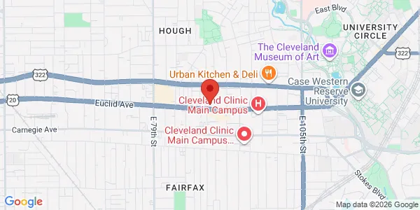 Map of 8615 Euclid Ave Bldg UA Cleveland, OH 44195