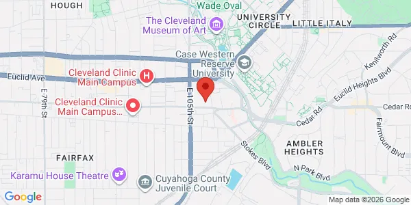 Map of 10685 Carnegie Ave Cleveland, OH 44195