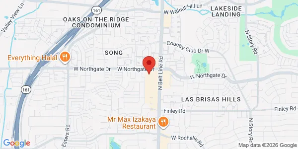 Map of 3583 N Belt Line Rd Irving75062 Irving, TX 75062