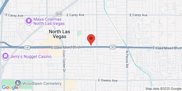 Map of 2828 E Lake Mead Blvd North Las Vegas, NV 89030