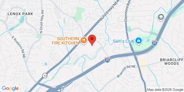 Map of 3369 Buford Hwy Ste 810 Atlanta, GA 30329