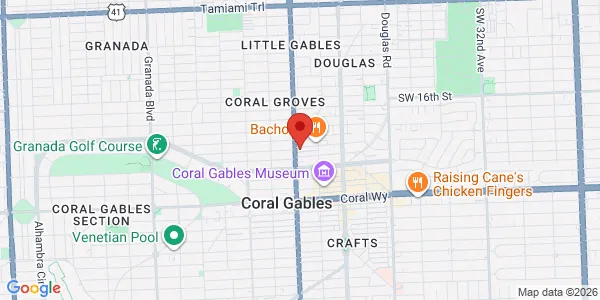 Map of 370 Minorca Ave Fl 2 Coral Gables, FL 33134