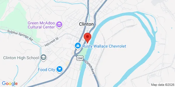 Map of 102 S Charles G Seivers Blvd Clinton, TN 37716