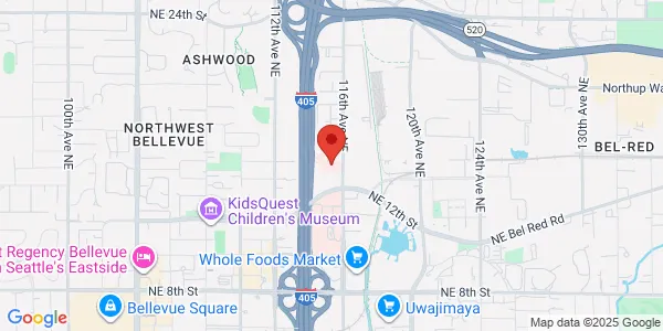 Map of 1515 116th Ave NE Ste 201 Bellevue, WA 98004