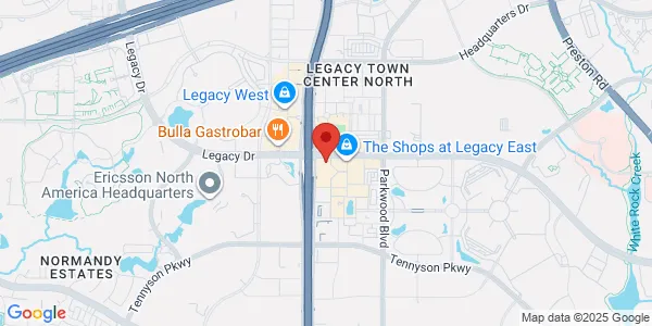 Map of 7250 Dallas Pkwy Ste 400 Plano, TX 75024