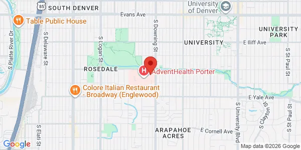 Map of 2535 S Downing St Ste 180F Denver, CO 80210