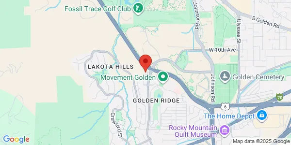 Map of 750 Warner Dr Golden, CO 80401