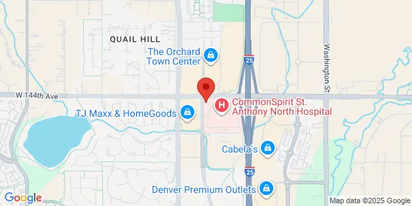Map of 500 W 144th Ave Ste 140 Westminster, CO 80023