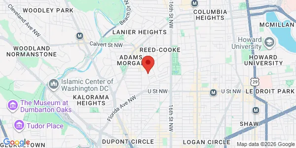 Map of 2155 Champlain St NW Washington, DC 20009