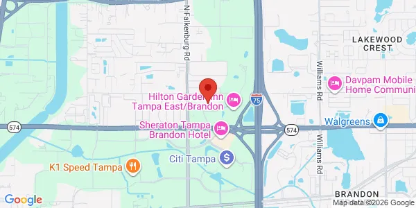 Map of 10150 Highland Manor Dr Ste 200 Tampa, FL 33610