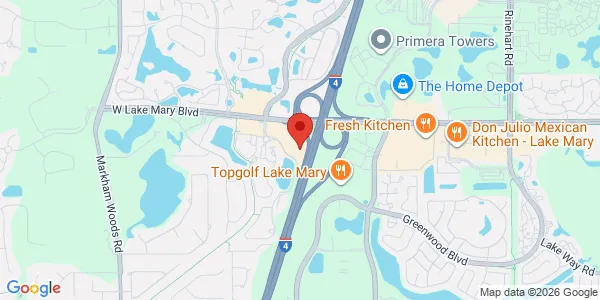 Map of 1343 S International Pkwy Lake Mary, FL 32746