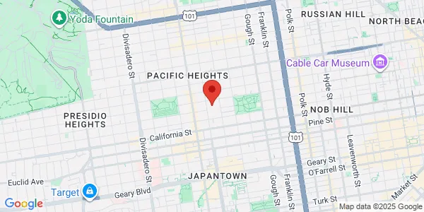Map of 2340 Clay St Floor 5 Sutter Pacific Medical Foundation San Francisco, CA 94115