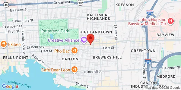 Map of 3301 Eastern Ave Baltimore, MD 21224