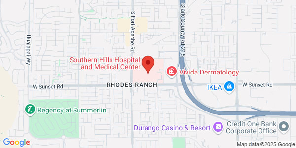 Map of 9280 W Sunset Rd Ste 100 Las Vegas, NV 89148