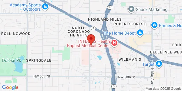 Map of 5800 N Portland Ave Oklahoma City, OK 73112