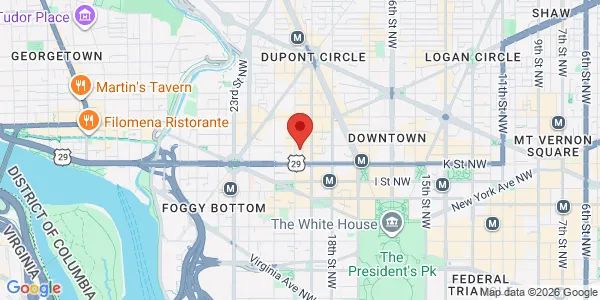 Map of 1920 L St NW Ste 350 Washington, DC 20036
