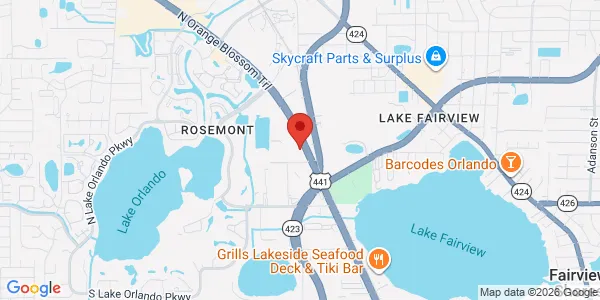 Map of 4780 N Orange Blossom Trl Orlando, FL 32810