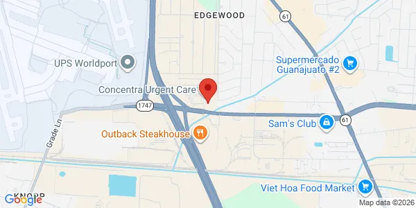 Map of 6129 Airport Hotels Blvd Ste 100 Louisville, KY 40213