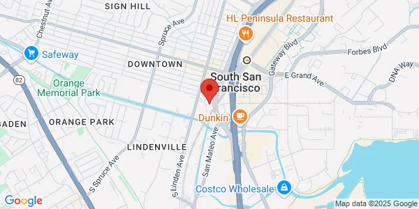 Map of 3 S Linden Ave South San Francisco, CA 94080