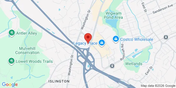 Map of 983 Boston-Providence Turnpike Dedham, MA 02026