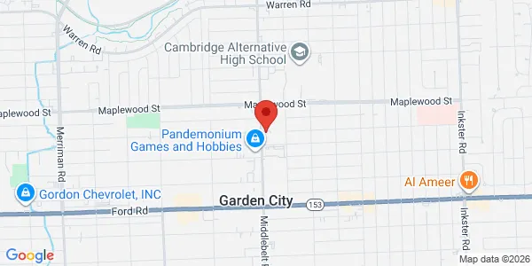 Map of 6200 Middlebelt Road Garden City, MI 48135