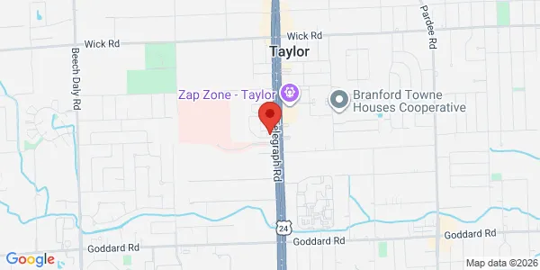 Map of 9870 Telegraph Road Taylor, MI 48180
