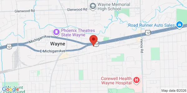 Map of 34435 Michigan Avenue Wayne, MI 48184