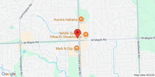 Map of 6470 Orchard Lake Road West Bloomfield Township, MI 48322