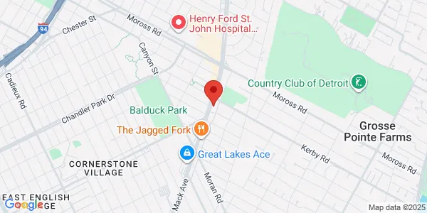 Map of 18700 Mack Avenue Grosse Pointe Farms, MI 48236