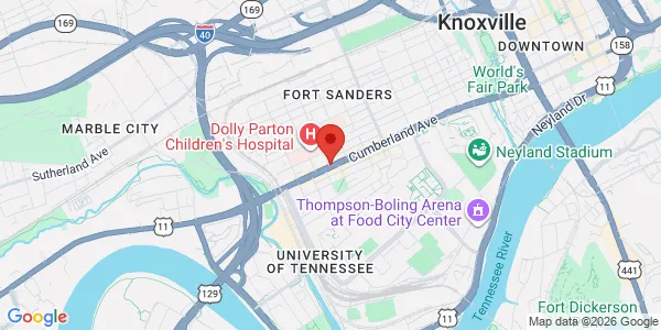 Map of 1915 Cumberland Ave Knoxville, TN 37916